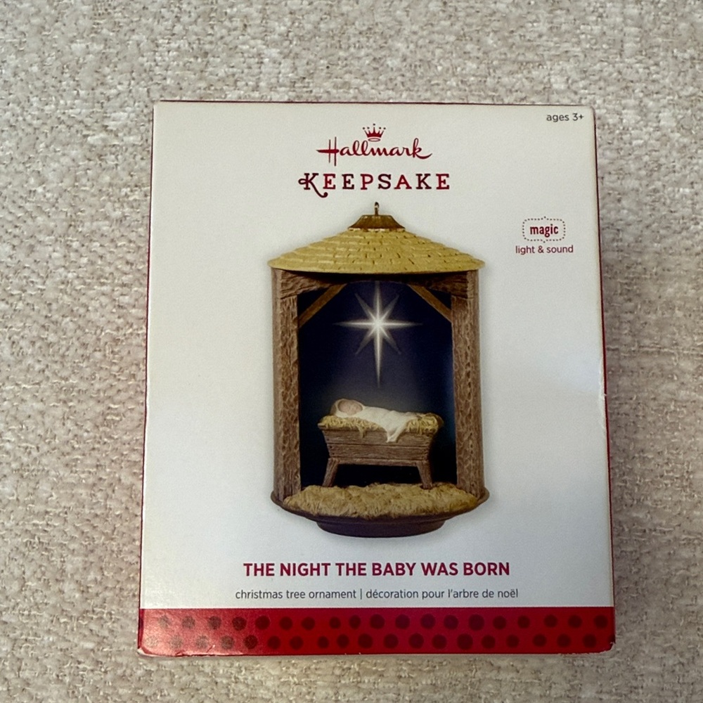 Hallmark Nativity Scene Ornament with Light and Sound